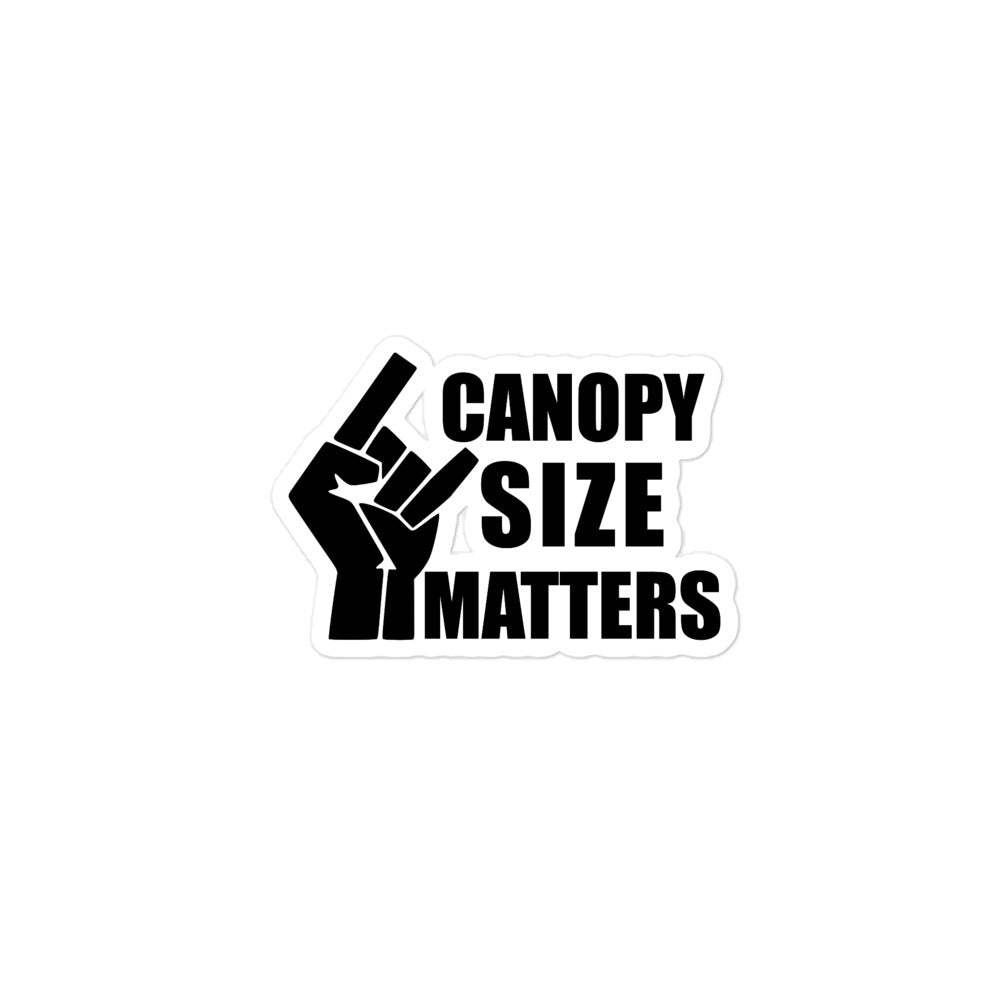 Canopy Size Stickers